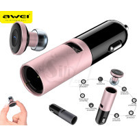Awei A870BL Mini Wireless Bluetooth Earphone Hands free with USB Car Charger