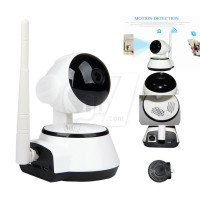 دوربین چرخشی هوشمند شبکه، قابلیت ضبط اچ دی، انتقال تصویر بر روی موبایل بوسیله وای فای، مکالمه 2 طرفه