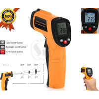 Benetech GM300 Digital Infrared Thermometer with Laser Pointer, LCD Display and Data Hold Function 