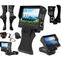 تستر دوربین مداربسته و کابل شبکه با مانیتور 4.3 اینچی شارژی، دو حالته مچی و دسته دار