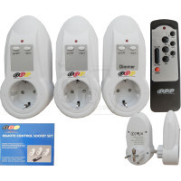 ست پریز کنترلی آلمانی، 2 پریز قطع و وصل به همراه یک پریز دیمردار