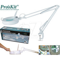 ذره بین مهندسی پایه دار پروسکیت مدل 1205، با لامپ مهتابی