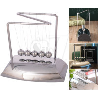 گهواره نیوتن پاندولی با پایه روکش استیل آینه ای