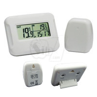 XH100 Wireless indoor and outdoor Thermometer with Clock and Radio controlled outdoor Remote Sensor