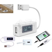 تستر ولتاژ یو اس بی مدل 017، با قابلیت نمایش آمپر و جریان شارژ و ولتاژ