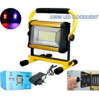 W808 Waterproof Rechargeable Outdoor 100W LED Flood Light