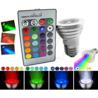 Magic Lighting Remote Control RGB LED lights 16 Colors Change Lamp