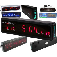 Caixing CX-808 Wall Desk LED Digital Clock with Alarm, Date, Week and Temperature