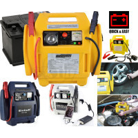 Portable Power Station Car Battery Jump Starter 12 V Quick Start System with Tire Air Compressor