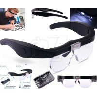 ذره بین عینکی شارژی چراغدار 4 لنز مدل 11537