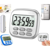 Digital Countdown, Counts up Chronometer with Clock and Magnet