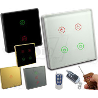 Intelligence Touch Wall Switch with Smart Two Way RF Remote Control Capability