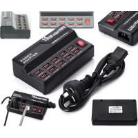 هاب و شارژر 10 پورت USB مدل W-838