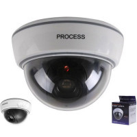 Process Fake CCTV Simulated Dummy Security camera with LED Light
