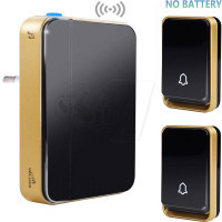 زنگ اخبار بیسیم مدل KK06B با 2 شستی خودشارژ بدون نیاز به باطری