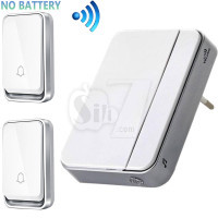 زنگ اخبار بیسیم مدل KK06W با 2 شستی خودشارژ بدون نیاز به باطری