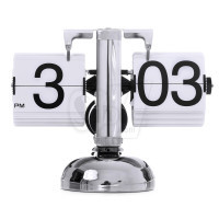 SW Model Desk Mechanical Retro Page Turning Scale shape Flip Clock