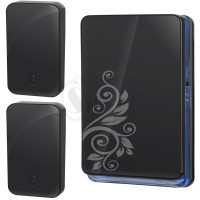 زنگ اخبار وایرلس مدل LL31 مشکی 2 شستی خودشارژ