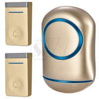 زنگ اخبار وایرلس دو شستی خودشارژ مدل 2N188-GG