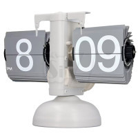 WG Model Desk Mechanical Retro Page Turning Scale shape Flip Clock