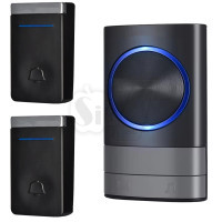 زنگ اخبار وایرلس دو شستی خودشارژ مدل 2N189- BB