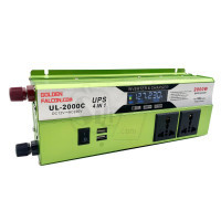 UL-2000C UPS 4 in 1 Inverter with Battery Charger 2000W Peak Power DC12V to AC220V Solar Inverter