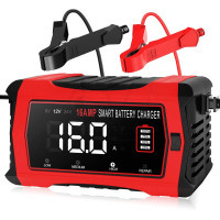 16AMP Smart Battery Charger 6V5A and 12V16A and 24V10A SLA & Lithium & LifePo4 Charger and Maintainer