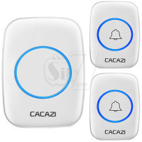 زنگ اخبار وایرلس CACAZI مدل A10 سفید دو شستی