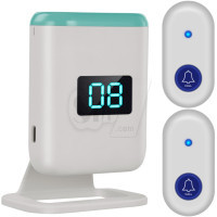 زنگ احضار و پیجر همراه وایرلس مدل H520-WG رنگ سفید آبی