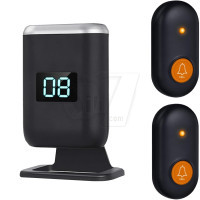 زنگ احضار و پیجر همراه وایرلس مدل H520-BO رنگ مشکی نقره ای