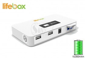 LifeBox Ultracharge 10,000mAh Portable Power Bank and Car Jump Starter