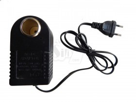 EU Plug 1000mA AC power Supply/ Quick Charger 220V AC to 12V  DC Car Cigarette Lighter Charger Inverter