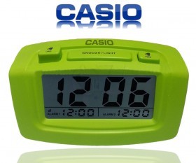 Casio SL1622 Dual Alarm Digital LED Clock with Night light Glow Control