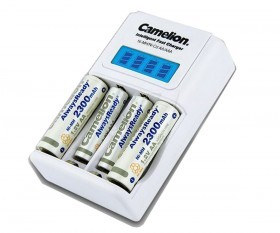 Camelion BC-1012 Intelligent Fast Battery Charger with LCD Monitor