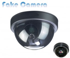 Simulated Dummy Fake surveillance and Security imitation Dome camera system with LED Light
