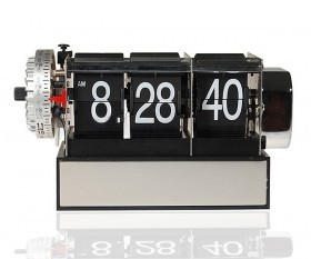 Small Size Retro Page Gear Flip Clock with hour, Minute, second