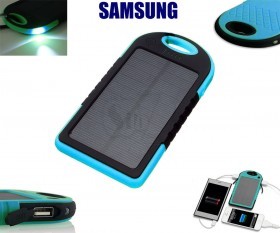 SAMSUNG ES500 waterproof 5000 mA Solar Power Bank Charger for USB Rechargeable Devices