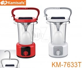 Kamisafe KM-7633T 60 LED rechargeable emergency lantern with solar panel charging