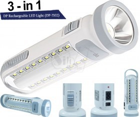 DP-7102 LED Multi Function Torch and Emergency Light