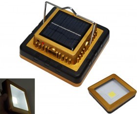 چراغ خورشیدی شارژی آویزی پاوربانکی مدل تی959 دارای لامپ قوی 10 واتی و خروجی جهت شارژ انواع لوازم
