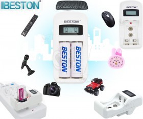 BESTON BST-C902 Speed Electrical impulse Smart Battery Charger with LCD for AA, AAA, 9V Rechargeable Battery