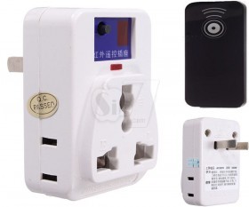 HENGMING HM-01K3 Wireless IR Remote Control AC Power Switch Socket Plug with Remote