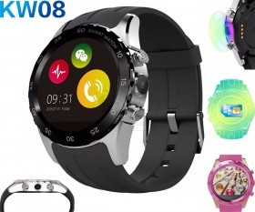 KW08 Smart Watch Bluetooth GSM SIM Card Wrist Watch SmartPhone with Camera