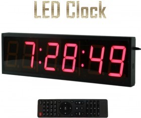 Extra Large 4 inch Digit 70Cm LED Clock with Remote Control and Countdown Clock