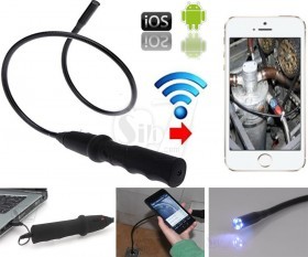 Wifi or USB Waterproof Flexible Borescope Endoscope Snake Inspection Camera