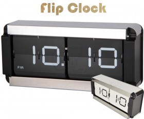 ساعت فلیپ ورقه انداز بزرگ مکعبی مدل 011 با طرح اعداد دیجیتالی