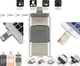 Flash Drive 3 in 1 USB Memory Stick for OTG Android and IOS Devices
