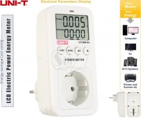 UNI-T UT230B Series LCD Plugin Power Meter and Energy Consumption
