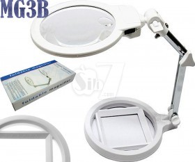 MG3B-1A Foldable Table Double Zoom Magnifier with LED Lamp