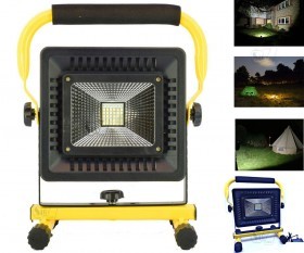 W818 Waterproof Rechargeable 50W LED Flood Spot Light
